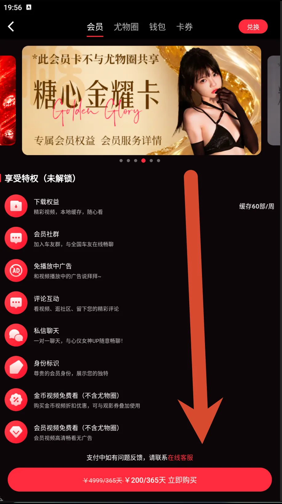 10. 金耀卡:截图价200元365天界面截图或安全提示图