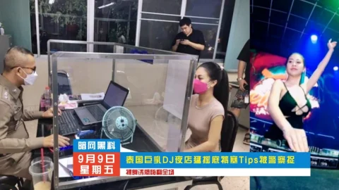 DJ 泰国巨乳DJ夜店猛摇底裤塞Tips被警察捉 暗网黑料