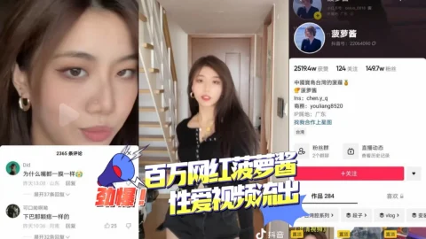 百万颜值主播 菠萝酱 性爱视频流出 暗网黑料